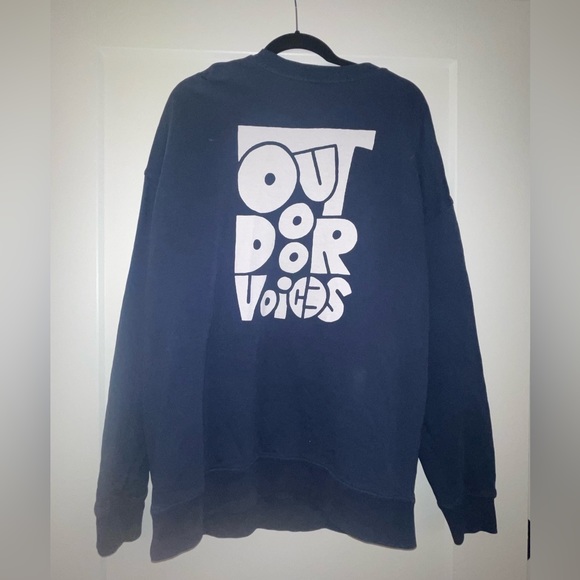 Navy Outdoor Voices Sweatshirt - Picture 1 of 6